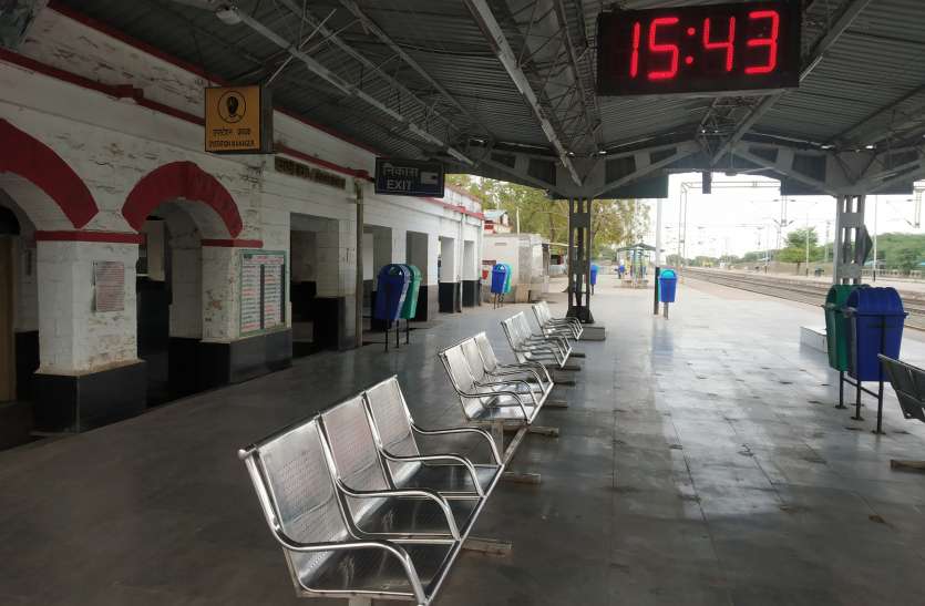 यात्री ट्रेन बंद होने से रेलवे स्टेशन सुनसान, रोजाना लाखों का नुकसान यात्री ट्रेन बंद होने से रेलवे स्टेशन सुनसान, रोजाना लाखों का नुकसान