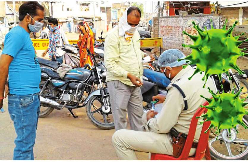 corona chalan घर से बाइक पर निकलने वालों को पुलिस अब चालान कर सिखा रही सबक, एक दिन में इतने किए चालान