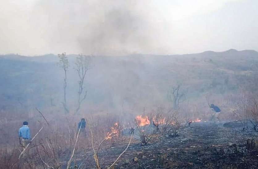 बांसवाड़ा : जंगल की आग ने धधकाया मकान, घर से भाग बचाई जान बांसवाड़ा : जंगल की आग ने धधकाया मकान, घर से भाग बचाई जान