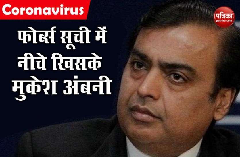 Mukesh Ambani Forbes Billionaires List 2020 : मुकेश अंबानी नीचे खिसके, जेफ बेजॉस फिर नंबर वन