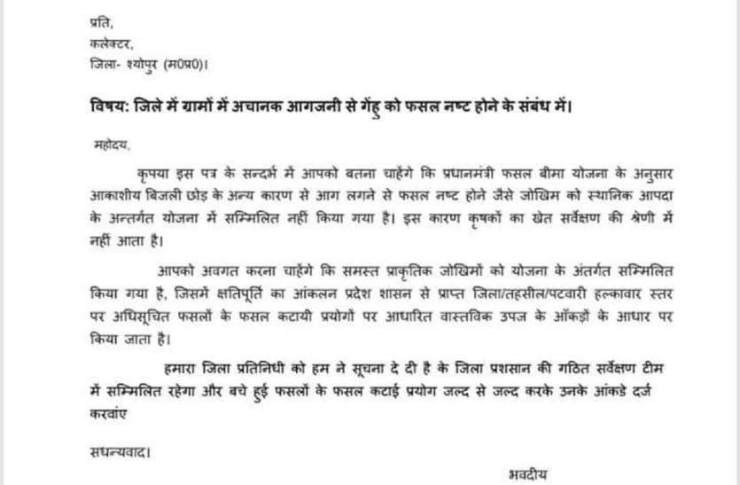 आगजनी से प्रभावित फसल का नहीं मिलेगा बीमा क्लेम आगजनी से प्रभावित फसल का नहीं मिलेगा बीमा क्लेम