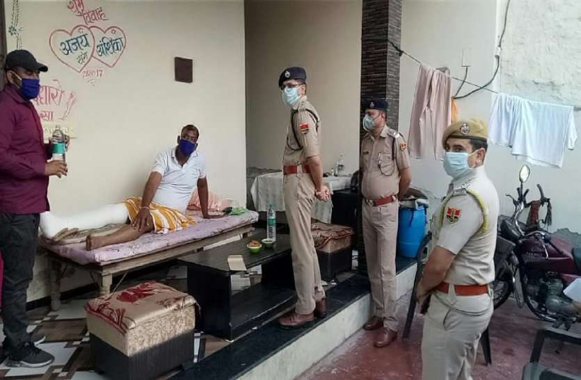 Alwar Police ASI Injured while Stopping Illegal Wine Smugglers लॉक डाउन के दौरान अवैध शराब ले जा रहे थे युवक, पुलिस ने रोका तो चढ़ा दी बाइक, ASI घायल