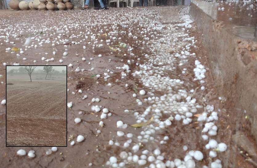 rain and ole in rajasthan weather today forecast राजस्थान में मौसम ने खाया पलटा, तेज हवा के साथ बारिश और गिरे ओले, किसानों का चिंता बढ़ी