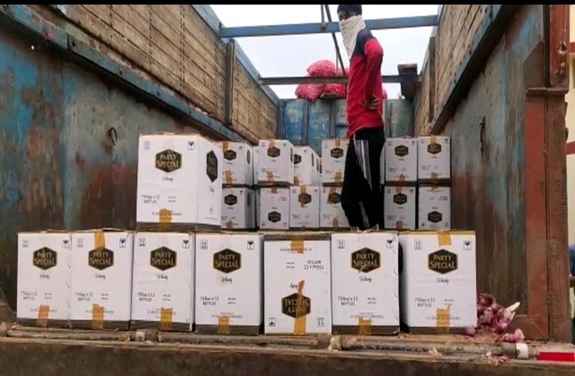 कंटेनर में अलग से केबिन बनाकर 200 पेटी हरियाणा की गुजरात सप्लाई हो रही शराब, चालक गिरफ्तार