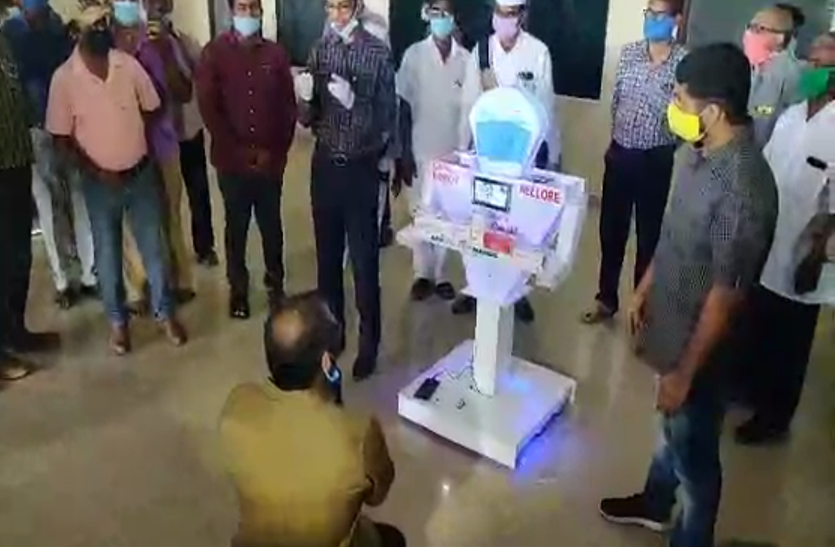 Nellore: Robot will help Corona Warriors in hospital, ready in such a short time Nellore: Robot will help Corona Warriors in hospital, ready in such a short time