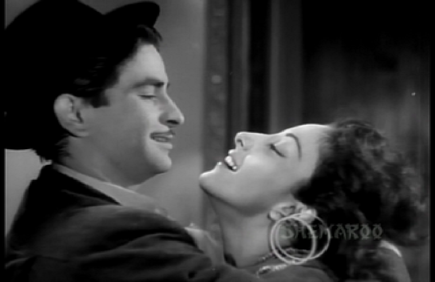 Nrgis Dutt and Raj Kapoor