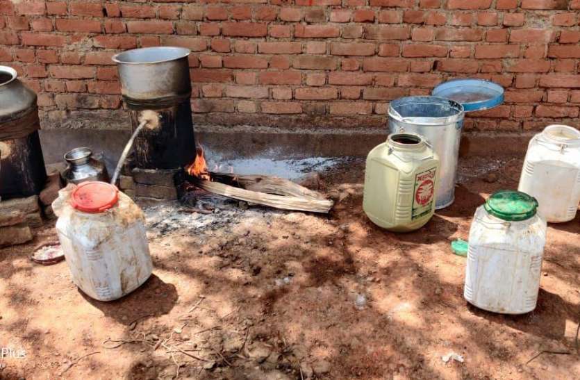 Excise department caught liquor पारधियों के डेरों में दी दबिश तो सामने आया ये...