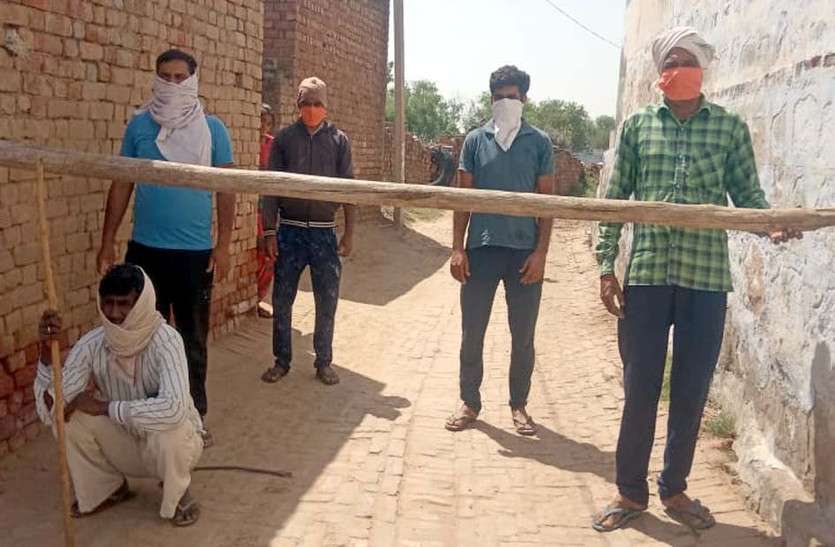 corona_in_churu.jpg कोरोना पॉजिटिव की मौत के बाद गांव को किया सील, राशन की दुकान से गेहूं भी लाया था मृतक