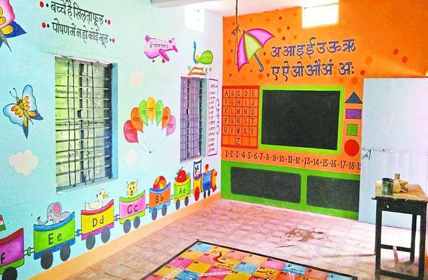 anganwadi_center.jpg आनन फानन में शुरु की मातृ समिति, अब आंगनबाड़ी कार्यकर्ता खुद के पैसे से गेहूं खरीद बांटना पड़ रहा