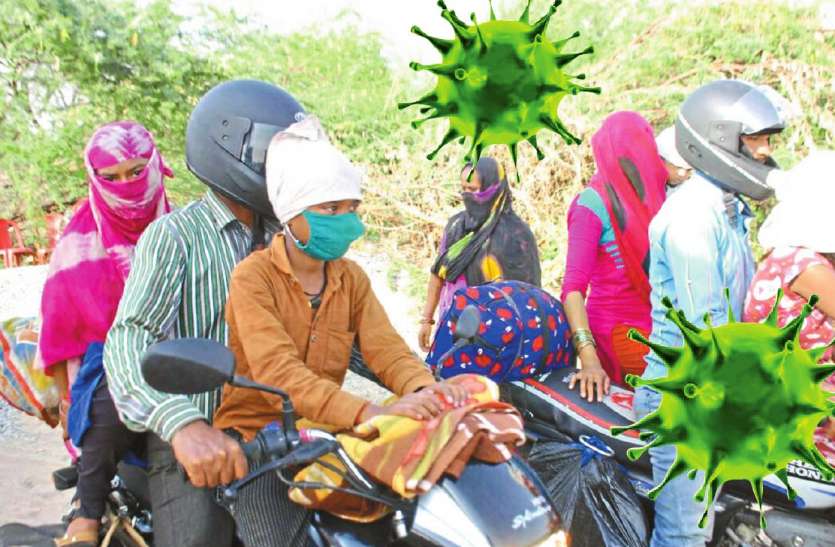 corona highway थक गए मासूम, रोजी-रोटी भूले, माता-पिता अब बस गांव जाने का जुनून