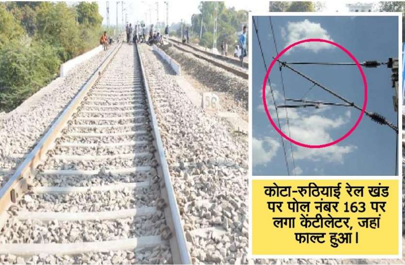 जब कोटा-बीना रेलवे लाइन के तारों से होने लगे एक के बाद एक फॉल्ट जब कोटा-बीना रेलवे लाइन के तारों से होने लगे एक के बाद एक फॉल्ट