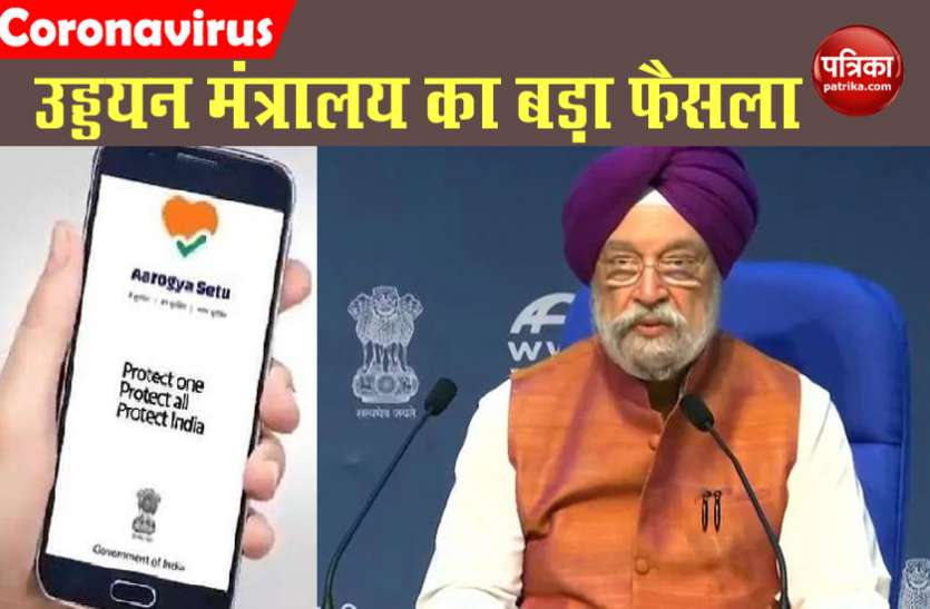 p.jpg एविएशन मिनिस्टर हरदीप पुरी का बड़ा बयान- 'Arogya Setu App' में ग्रीन स्टेटस दिखा तो क्वारंटीन करने की जरूरत नहीं