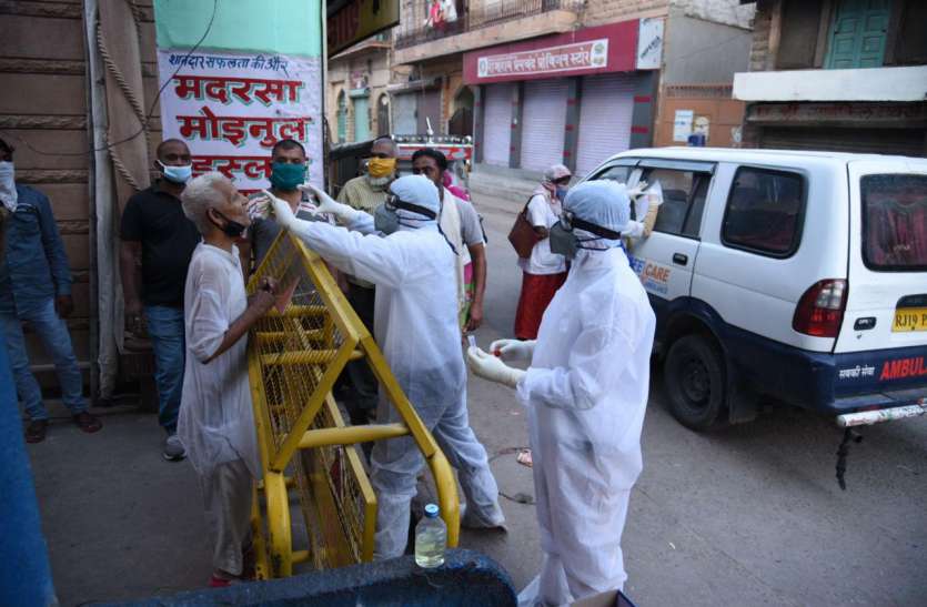 coronavirus sampling and testing in jodhpur गली-मोहल्लों में लिए 45 हजार लोगों के सैम्पल, महज 13 प्रतिशत लोगों की अस्पताल में जांच