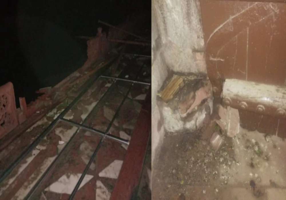 आह ताज, मीनारें टूटीं, कंगूरे बिखरे, जालियां भी न झेल सकी 124 किमी रफ्तार का तूफान