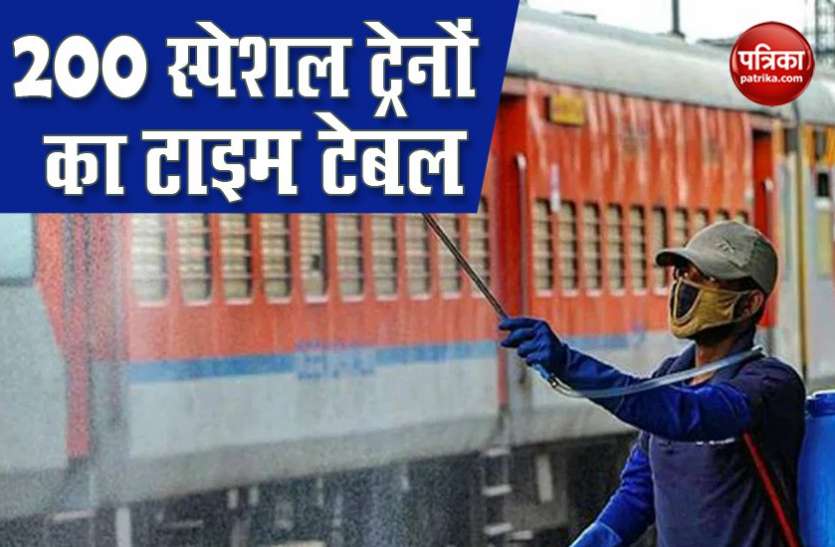 Unlock 1.0: 1 जून से चलेंगी 200 Special Trains, टाइम टेबल समेत इन बातों पर रखें खास ध्यान Unlock 1.0: 1 जून से चलेंगी 200 Special Trains, टाइम टेबल समेत इन बातों का रखें खास ध्यान