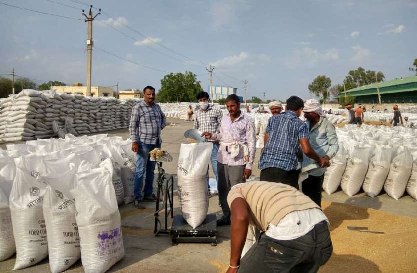 खरीद केंद्र पर बिगड़ी उठाव की व्यवस्था खरीद केंद्र पर बिगड़ी उठाव की व्यवस्था