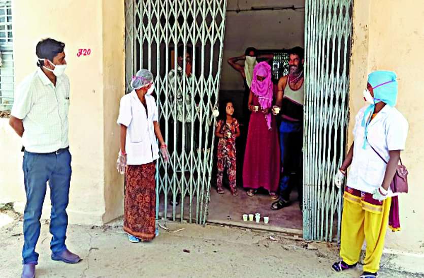 5 people sent in isolation after coming positive in rapid test रैपिड टेस्ट में पॉजीटिव आने के बाद 5 लोगों को भेजा गया आइसोलेशन में