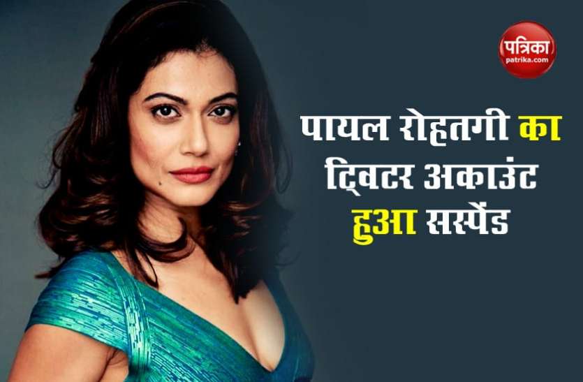 Actress Payal Rohatgi Twitter Account Suspended For 7 Days ...