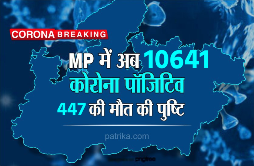 Corona Breaking Corona Breaking : मध्य प्रदेश में कोरोना संक्रमित मरीजों की संख्या हुई 10641, अब तक 447 ने गवाई जान