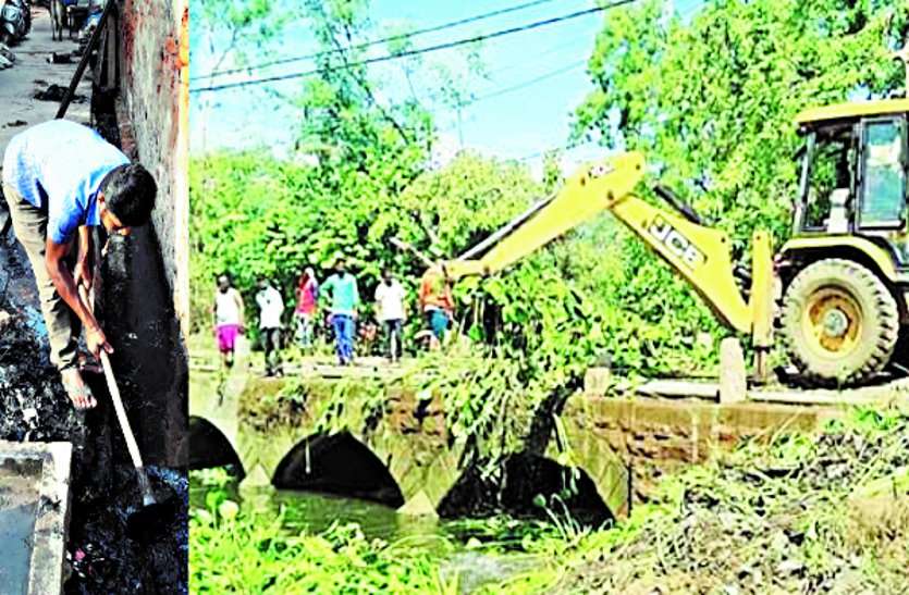 Cleanliness campaign completed in first phase to save drains from rains नाला-नालियों को बारिश में जाम से बचाने पहले चरण में पूरा हुआ सफाई अभियान