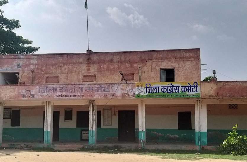 The Bhilwara Congress office is now locked भीलवाड़ा कांग्रेस दफ्तर पर अब रहता है ताला