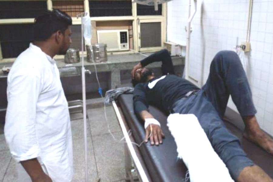 Injured in firing