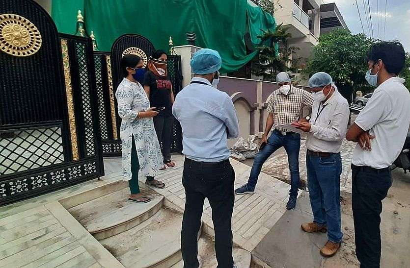 Doctor positive taking corona samples in bhilwara कोरोना सैम्पल लेने वाला डॉक्टर पॉजिटिव