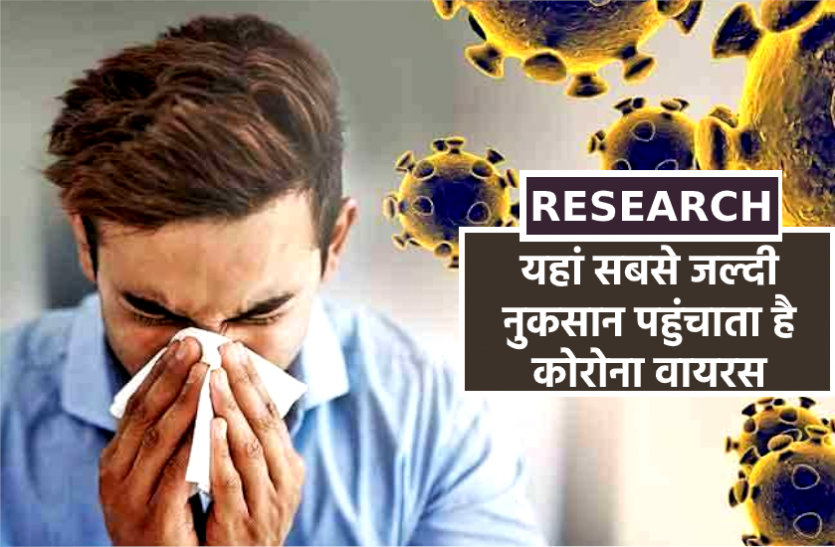 New Research रिसर्च: नाक के जरिए दिमाग में पहुंचकर ऐसे नुकसान करता है कोरोना वायरस