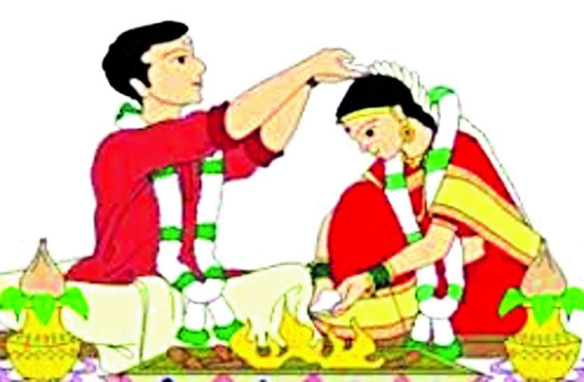 In the rural areas, shehnai in the ringing villages, keeping the conditions in mind, social distance is also not followed ... ग्रामीण क्षेत्रों में शर्तों को ताक पर रखकर बज रही गांवों में शहनाई, सोशल डिस्टेंस का भी पालन नहीं ...