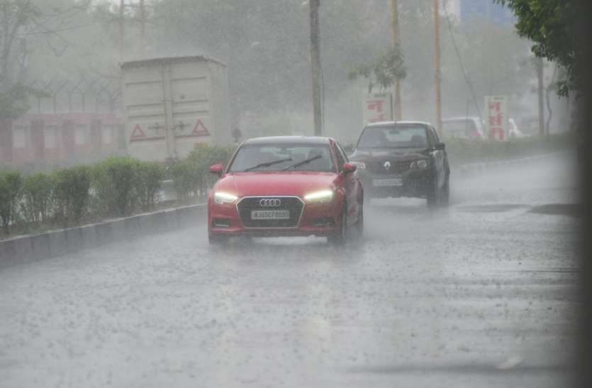 Rainy weather in rajasthan सावन में मानसून एक्सप्रेस ने पकड़ी रफ्तार