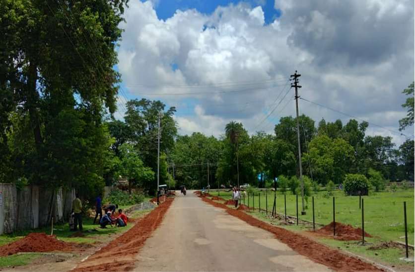 Preparations for the arrival of the railway minister in full swing, the path through which the minister will be going there only