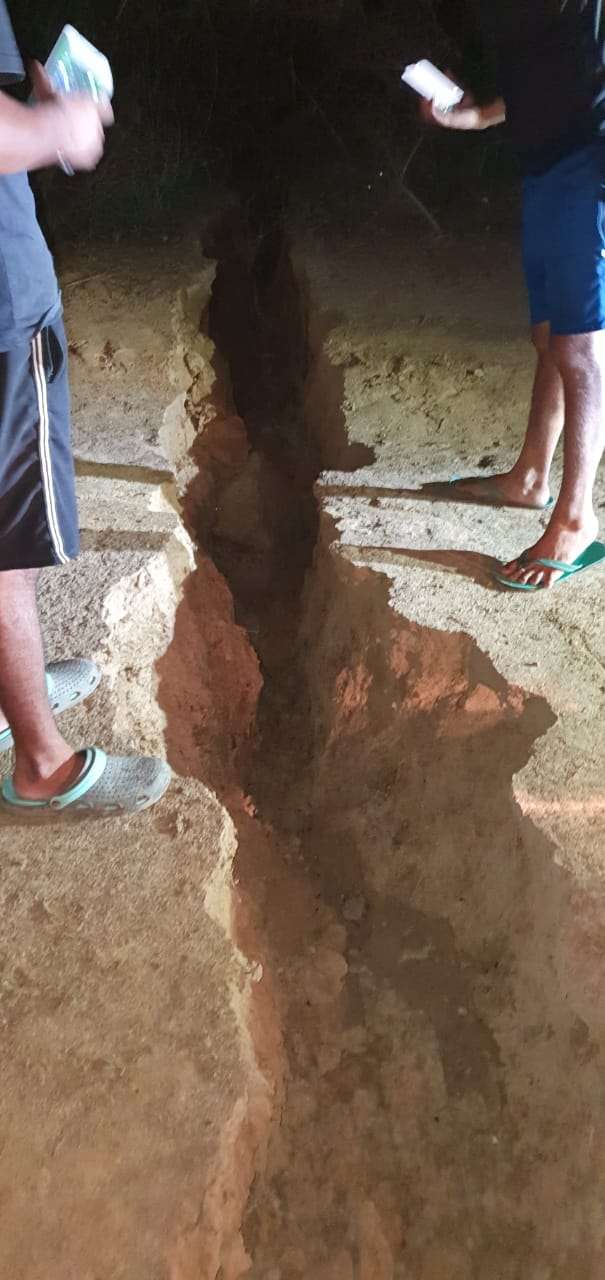 Land crack in narnaul haryana