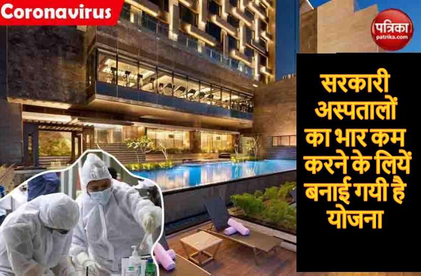 सात से दस हजार रुपए रोजाना की दर से होगा कोरोना मरीजों का इलाज, होटलों में बनने लगे अस्थाई अस्पताल सात से दस हजार रुपए रोजाना की दर से होगा कोरोना मरीजों का इलाज, होटलों में बनने लगे अस्थाई अस्पताल
