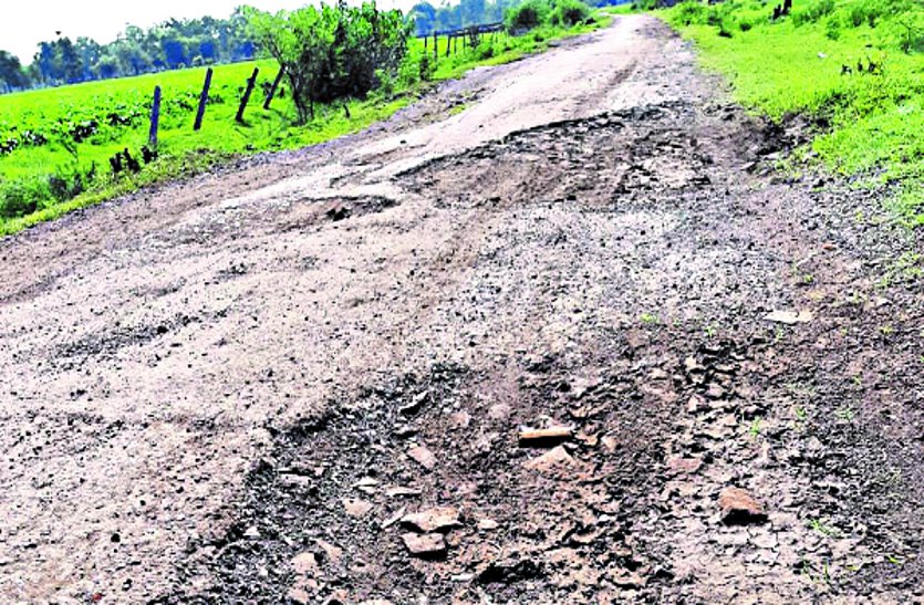 dilapidated road