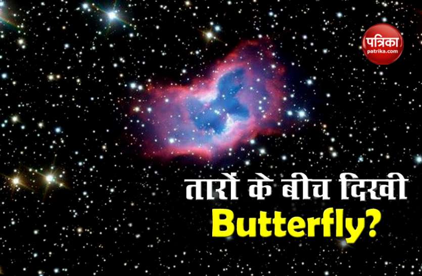 Stunning space butterfly captured by ESO telescope अंतरिक्ष में तारों के बीच दिखी Butterfly! Photo देख चौंके वैज्ञानिक