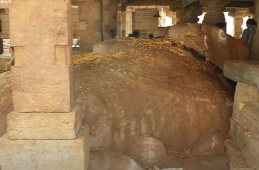 nandi mystery at yaganti sri uma maheswara temple : here nandi STATUE is growing - even scientest agreed with this incident