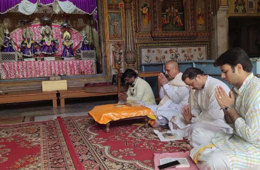 रामचंद्र जी मंदिर छोटी काशी में जय श्रीराम की गूंज, भूमि पूजन पर जश्न क माहौल