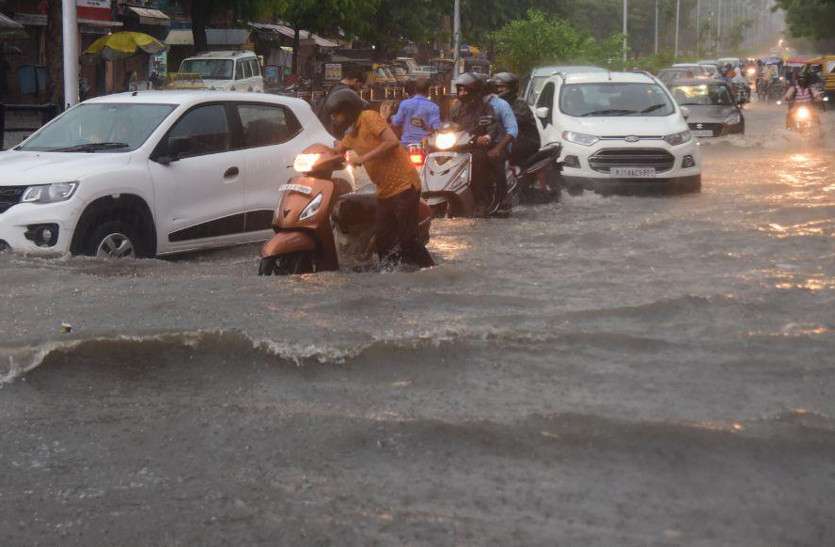 rajasthan weather update: Rain in Jaipur 4 cm water came in Bisalpur जयपुर में डेढ़ घंटे जमकर हुई बारिश, बीसलपुर में चार सेमी पानी आया, देखें वीडियो