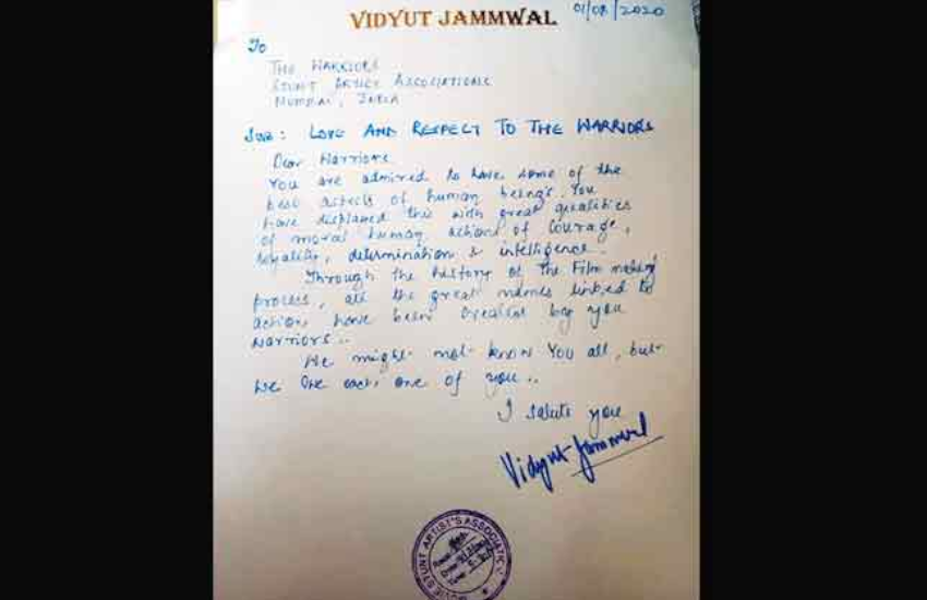 इंडस्ट्री के स्टंटमैन की आर्थिक मदद के लिए आगे आए विद्युत जामवाल, लेटर भी लिखा