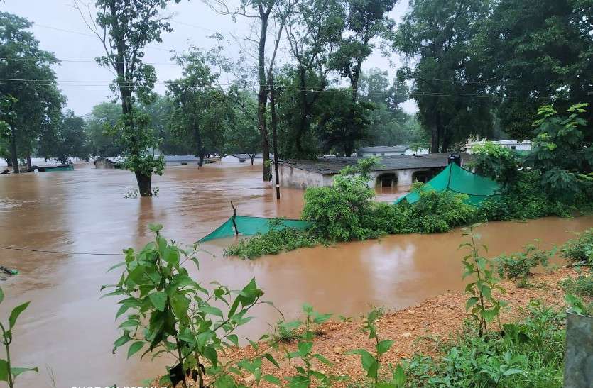 छत्तीसगढ़ में आफत की बारिश: गावों में बाढ़ जैसे हालात, 66 लोगों को किया रेस्क्यू, आज भी भारी बारिश की चेतावनी