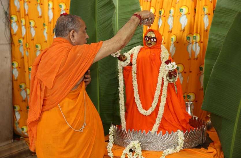 राधाजी का प्राकृट्योत्सव राधा-कृष्ण मंदिरों में सादगी से मनाया राधाष्टमी उत्सव