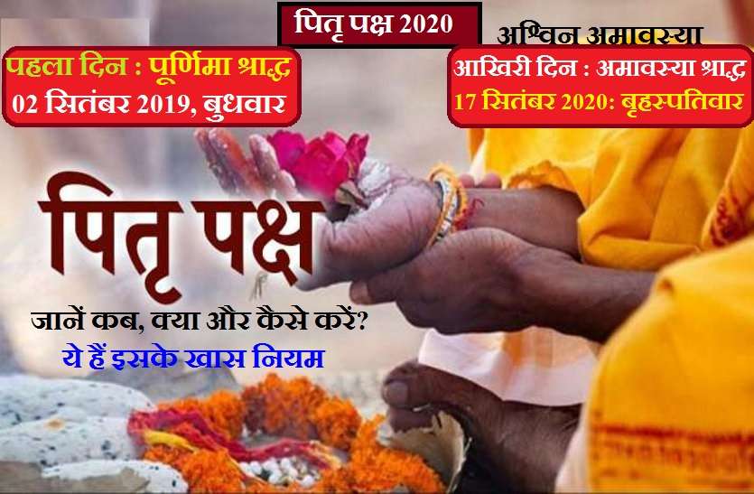 Pitru Paksha 2020 date: Rules and method of Tarpan in Shraadhas Pitru Paksha 2020: साल 2020 में कब से शुरू होंगे पितृपक्ष, जानिये तर्पण की विधि और नियम