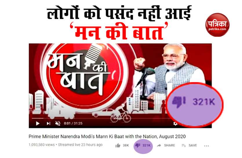 Pm Modi Mann Ki Baat पसंद नहीं आई PM Modi के 'मन की बात', BJP के Youtube अकाउंट पर 3 लाख से ज्यादा लोगों ने किया डिस्लाइक