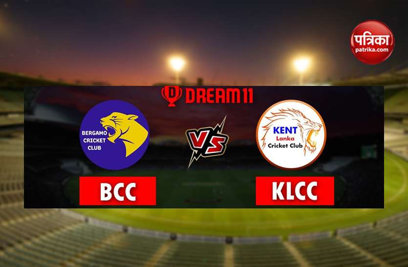 Dream 11 Today's Predictions: Best Team BCC vs KLCC in ECS T10 Rome Dream 11 Today's Predictions: Best Team BCC vs KLCC in ECS T10 Rome Bergamo बेस्ट ड्रीम 11 टीम