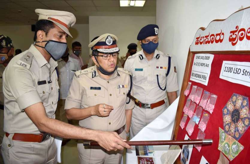 cops04.jpg नहीं बचेंगे नशे के कारोबारी: येडियूरप्पा