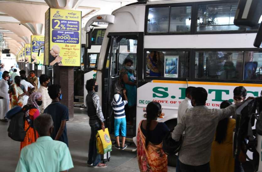 Tamil Nadu: Inter-district bus services within state to resumetoday तमिलनाडु अनलॉक-4: अंतर जिला बस सेवा शुरू, यात्रियों को बस में प्रवेश करने से पहले लगाना होगा मास्क