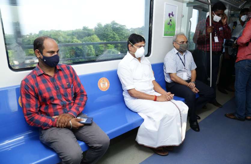 Chennai Metro resumes services after nearly six months करीब छह महीने बाद आज से चेन्नई में शुरू हुई मेट्रो रेल सेवा