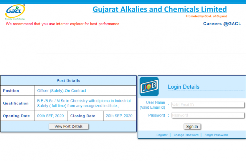 GACL Recruitment 2020 GACL Recruitment 2020: ऑफिसर (सेफ्टी) के पदों पर निकली भर्ती, ऐसे करें अप्लाई