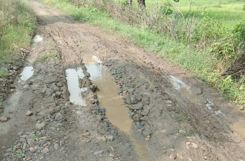 Kanchanpur to Rahata approach road is dilapidated कंचनपुर से रहठा पहुंच मार्ग जर्जर