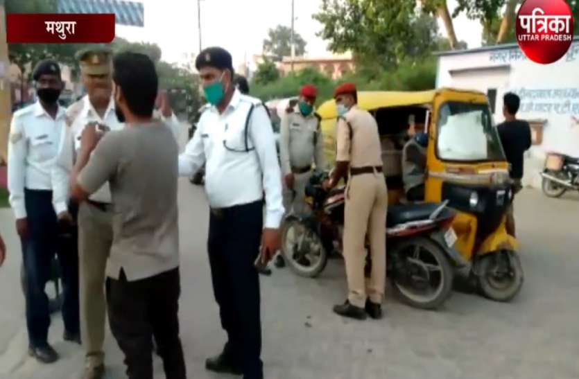 रॉन्ग साइड आ रहे युवक पर बरपा पुलिस का कहर रॉन्ग साइड आ रहे युवक पर बरपा पुलिस का कहर
